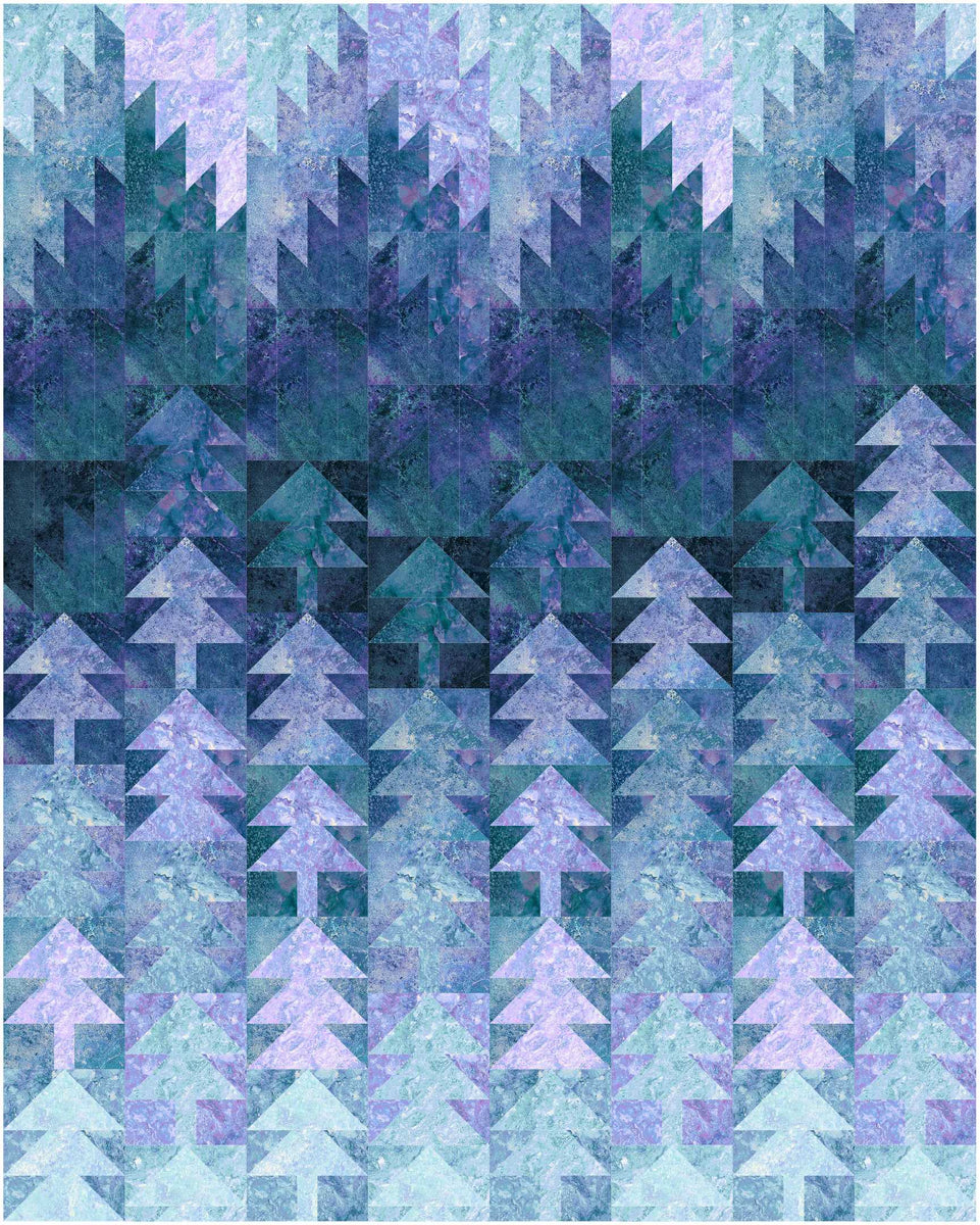 Misted Pines throwsize quilt kit Patti's Patchwork