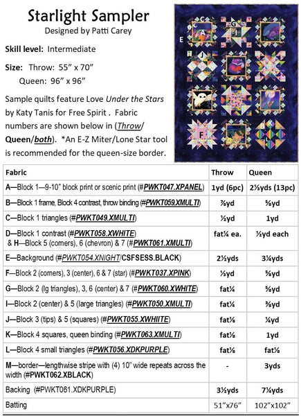 Starlight Sampler